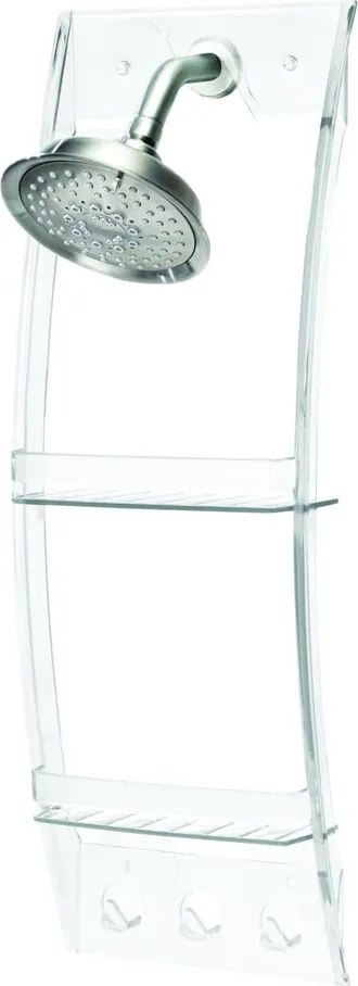 Átlátszó felakasztható fürdőszobapolc, 23 x 73 cm - iDesign