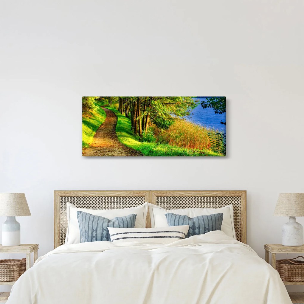 A víz menti sétányok képe (120x50 cm)