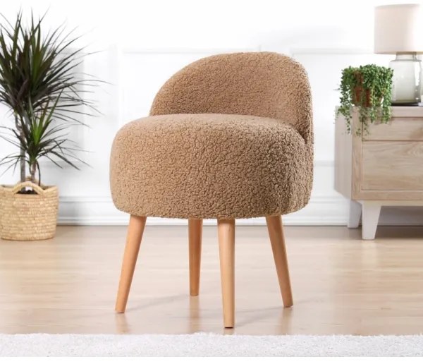 MIKI puff, átmérő 46 cm, barna