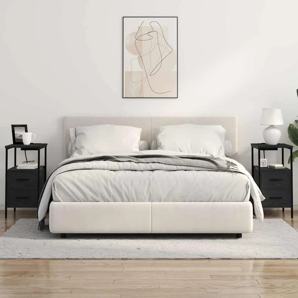Éjjeli Szekrények 2 pcs Musta tammi 30 x 48 x 61 cm Faanyag