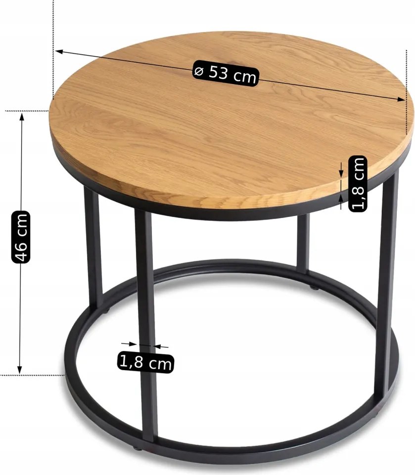 Asztal tölgy arany színben LELLA