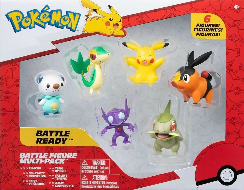 Pokémon figura készlet, 6 db