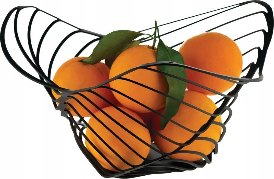 Alessi Trinity Gyümölcskosár 33 cm Fekete