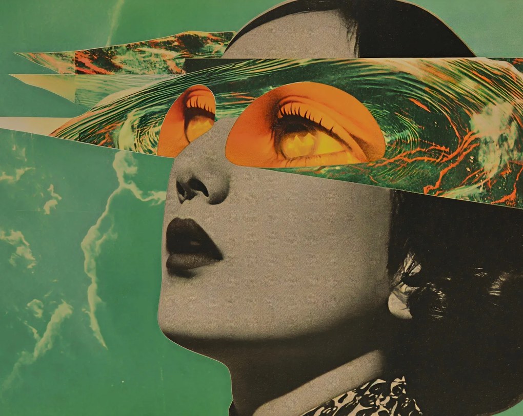 Poszter 76x60,5cm Kivágott szemek tekintete