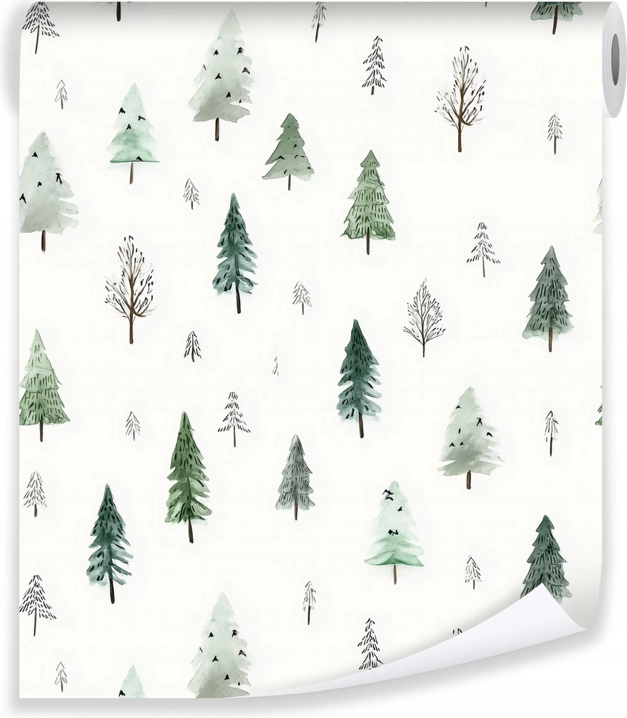 Gyerek Tapéta Fák Erdő Flizelin Fal Gyerekszoba