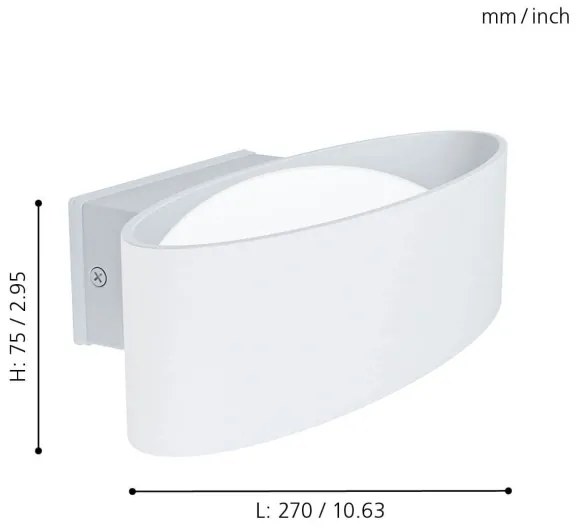 Eglo 98709 - LED Kültéri fali lámpa CHINOA LED/10W/230V IP44