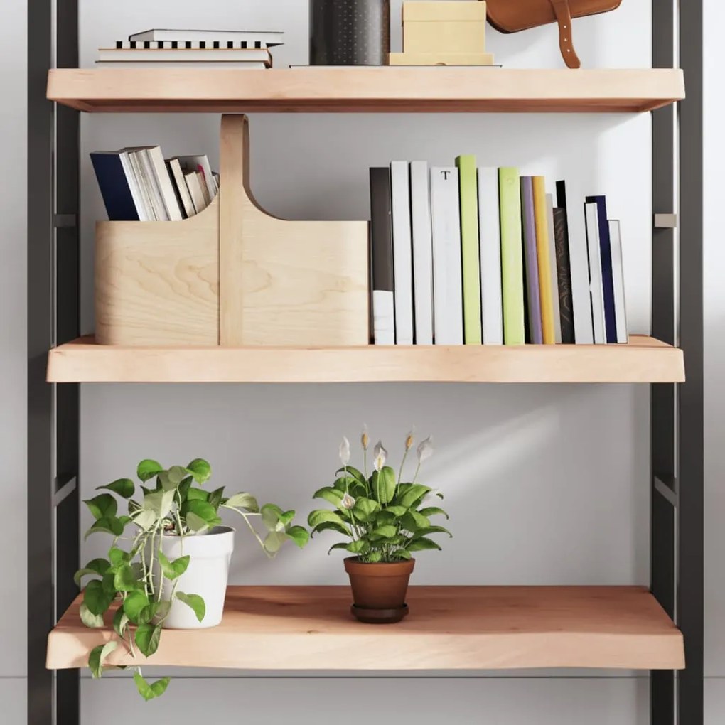 kezeletlen tömör tölgyfa fali polc 100x60x(2-6) cm