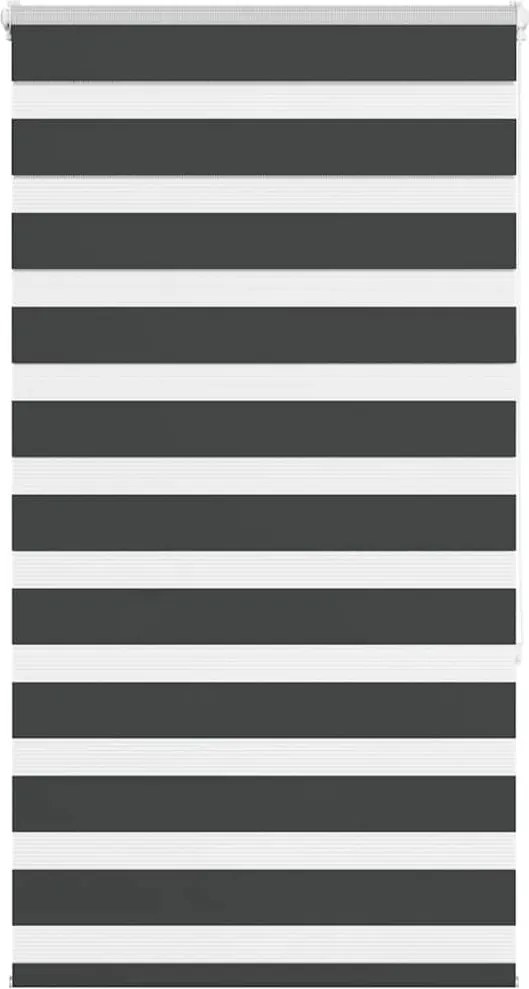 vidaXL zebrafüggönnyel fekete szövetszélesség 85,9 cm poliészter