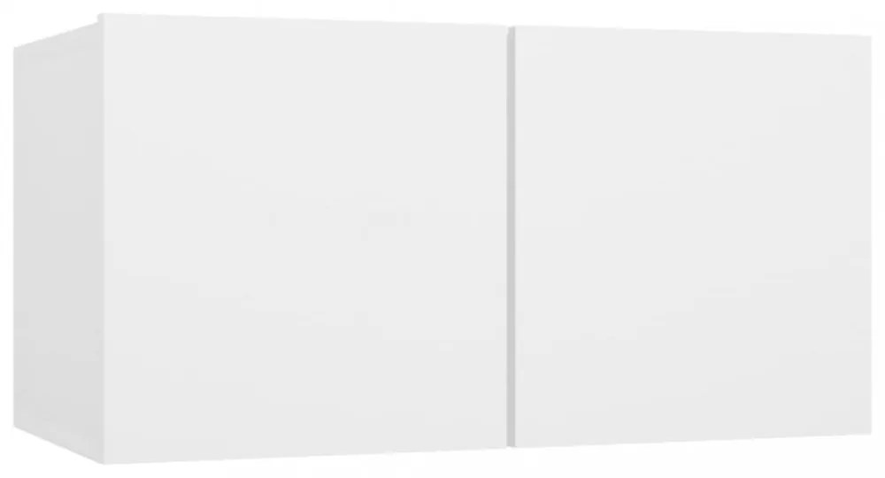3 db fehér függő TV-szekrény 60 x 30 x 30 cm