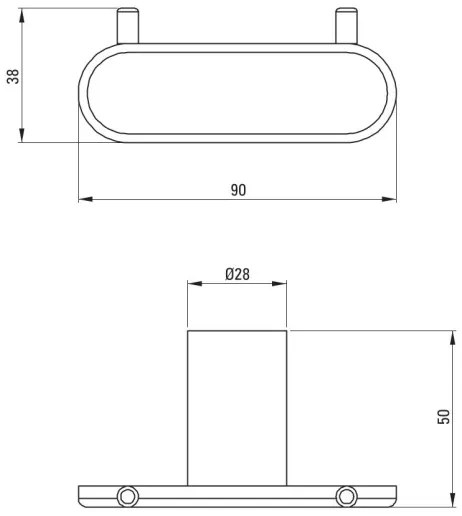 Deante ADR_N121 - Fali akasztó ROUND fekete