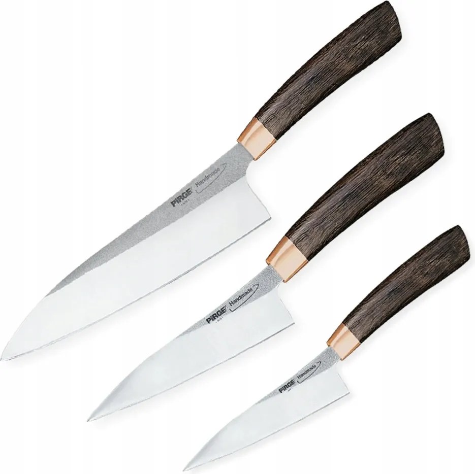 Konyhakés készlet Gyuto 180 mm, Gyuto 140 mm, Hámozókés 110 mm Pirge Handm