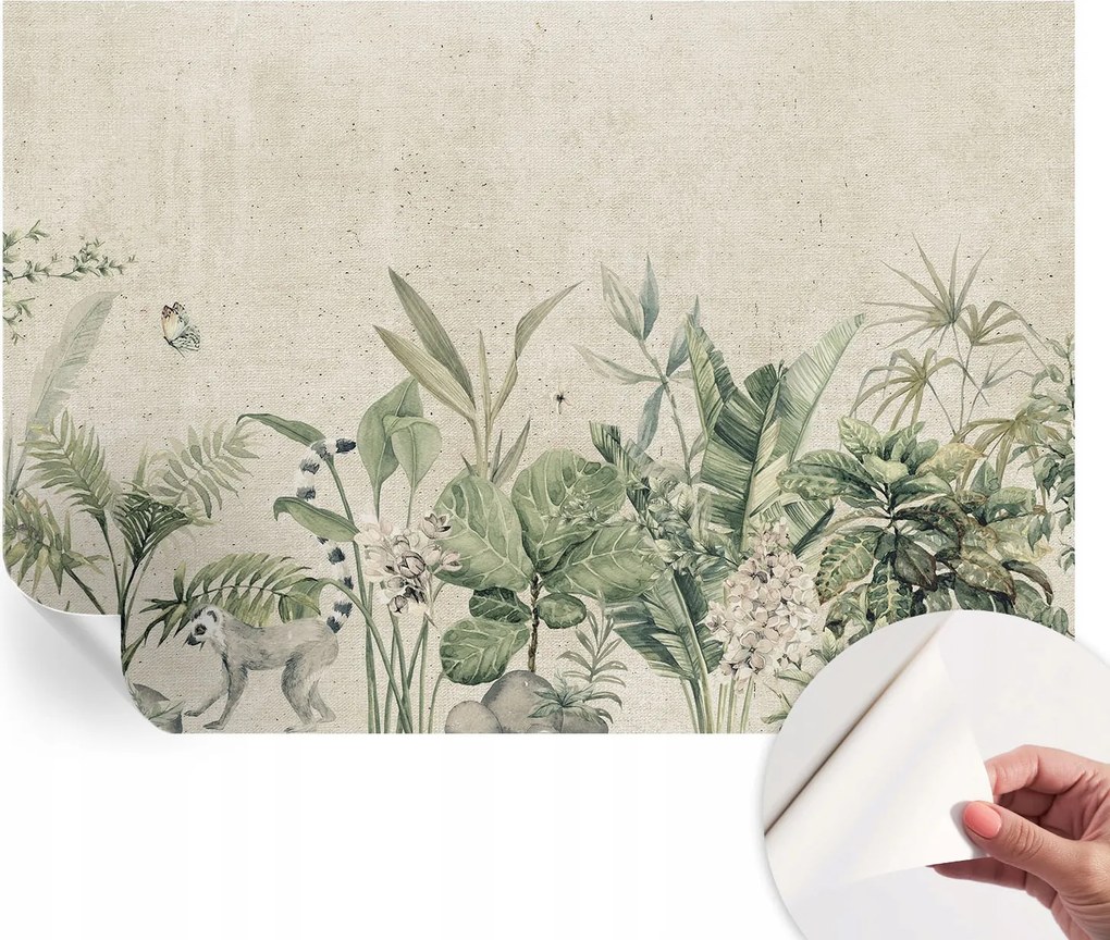 Öntapadós tapéta Fali furnér 3D hatás Trópusi dzsungel 152x104 cm