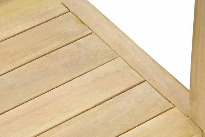 DIVERO Kerti asztal 50 x 50 cm tíkfa