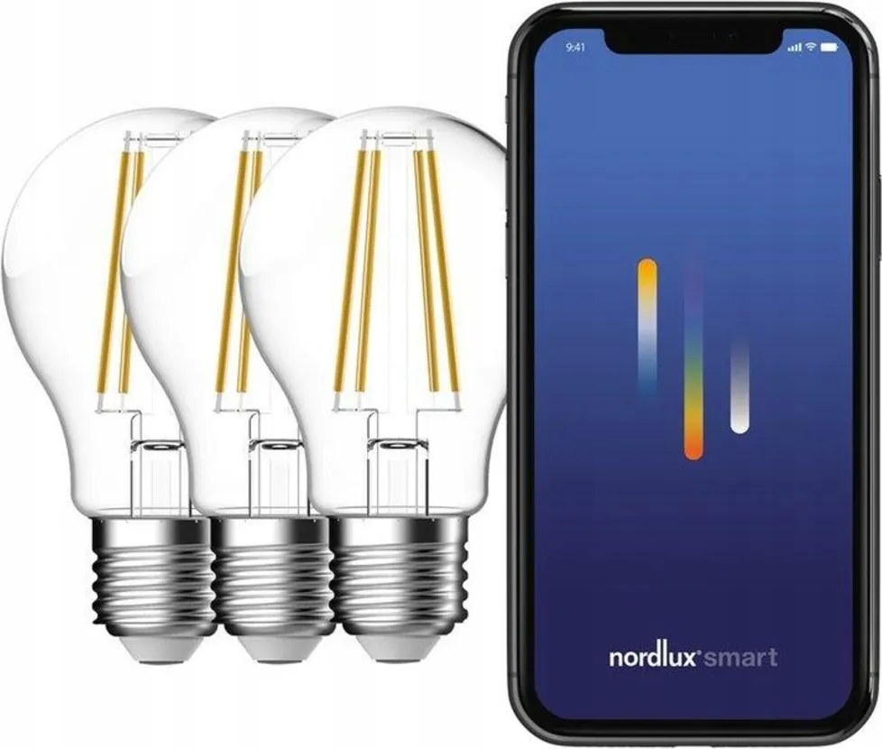 Nordlux Smart 3 db E27 600lm 2200-6500K szabályozható fényerejű izzó szett