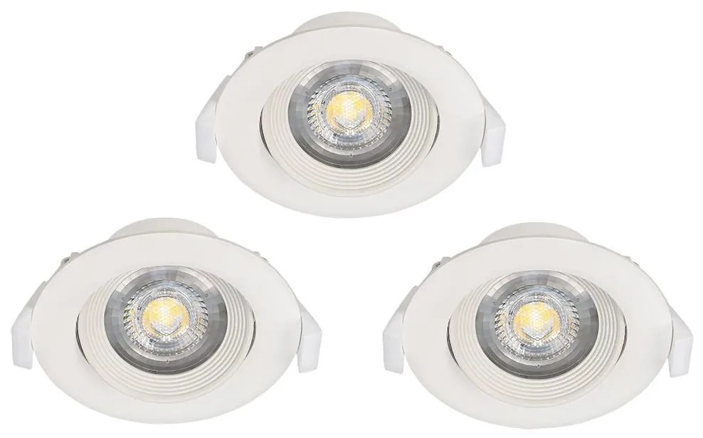 Eglo 32896 - KÉSZLET 3x beépíthető lámpa SARTIANO 1xLED/5W/230V