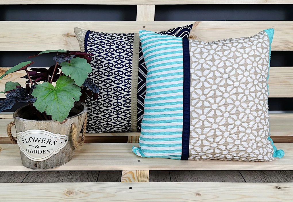 Prémium kéreg párnahuzat 40x40 pamut lengyel