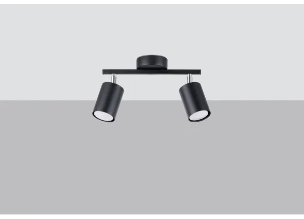Sollux SL.1127 - Spotlámpa LEMMI 2xGU10/40W/230V fekete