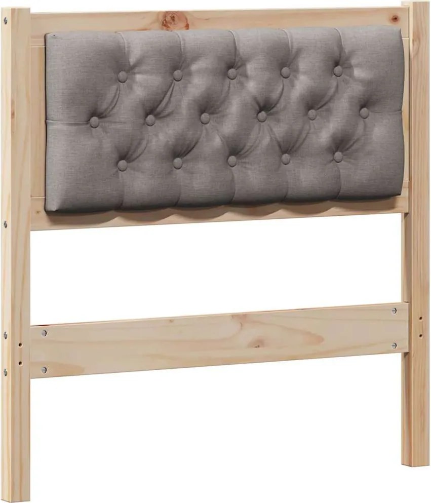 vidaXL Fejtámla Egyéb Barna és taupe 75 cm Tömör fenyőfa