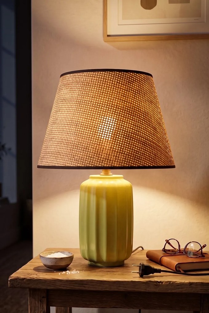 Pistacia kerámia éjjeli lámpa, Ø30 cm