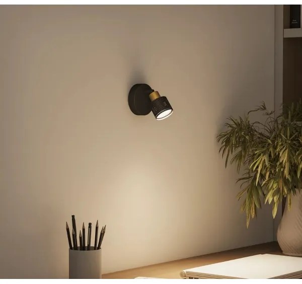 Philips - Spotlámpa NIALL 1xGU10/5W/230V fekete/réz