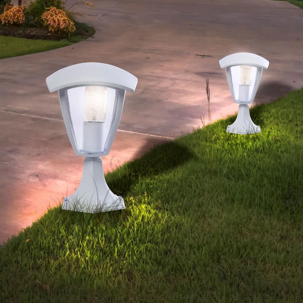 EKO LIGHT EKO3513 FOX WHITE Klasszikus Kültéri Állólámpa Fehér E27 IP44