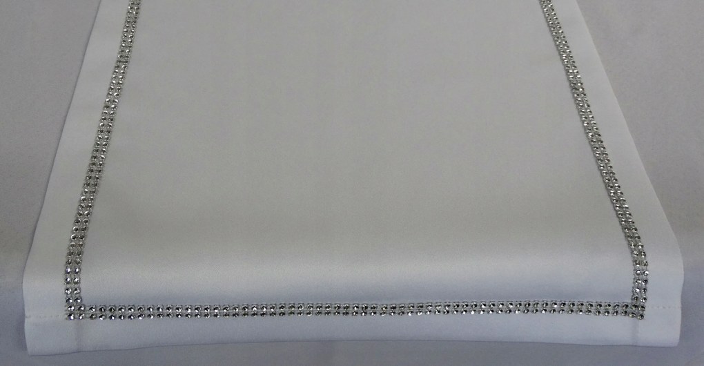 Mg Futófelület Fehér Strasszos ezüst 40x140 pols