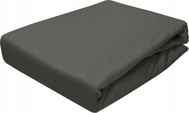 Gumis Jersey Lepedő 180X200 Sötétszürke