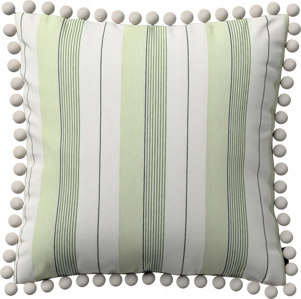 Párnahuzat 45x45 zöld csíkos