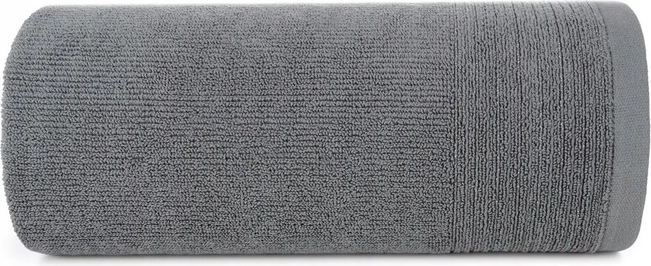 Fürdőlepedő 70X140 ezüst, dekoratív csíkokkal