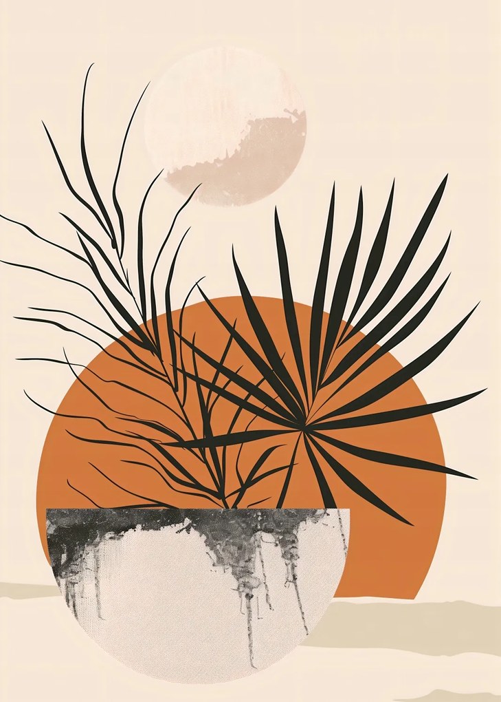 Poszter 50x70cm Pálmafás Nyugat