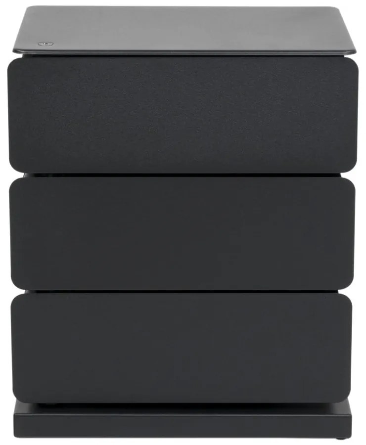 Fekete fém komód 37x45x26 cm Joey – Spinder Design