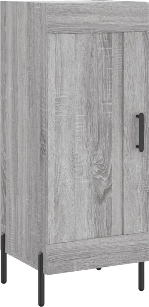 vidaXL szürke sonoma színű szerelt fa tálalószekrény 34,5 x 34 x 90 cm