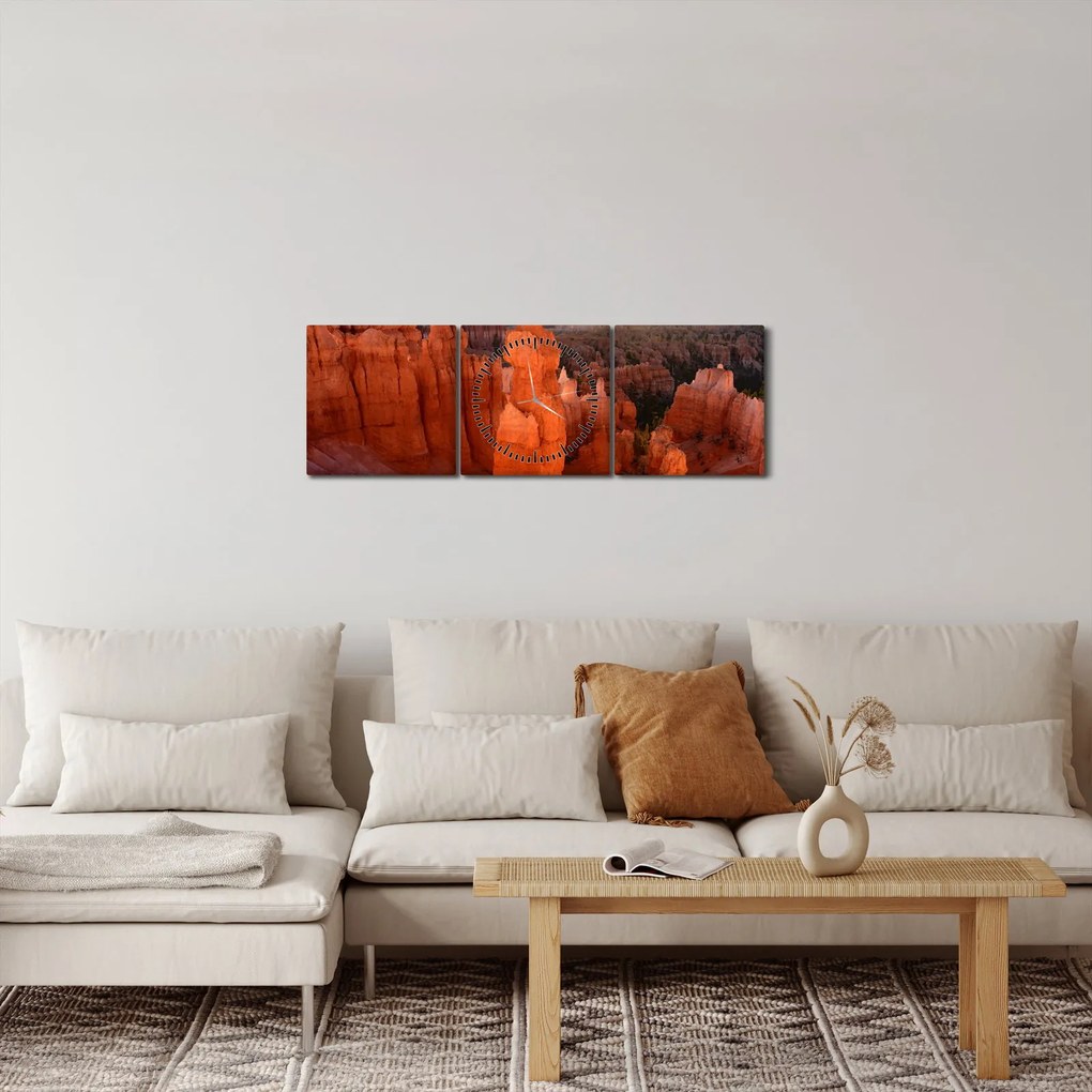 Kép - Utah, nemzeti park (órával) (90x30 cm)