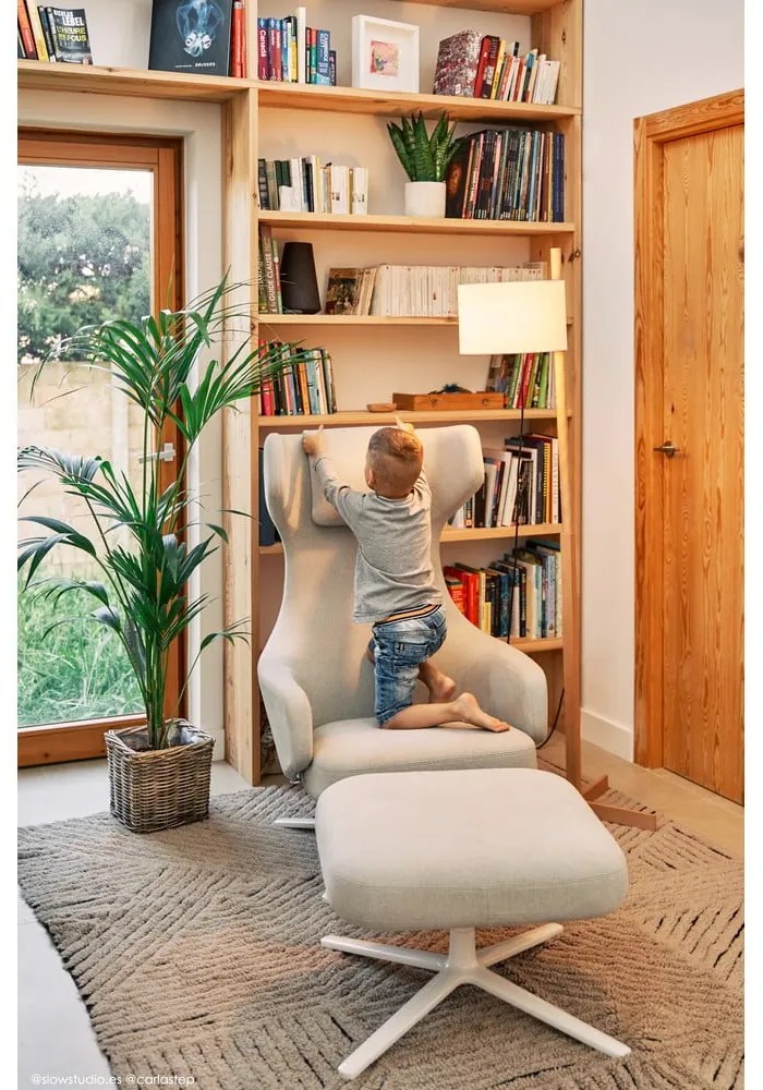 Világosbarna mosható kézi szövésű gyapjú szőnyeg 170x240 cm Golden Coffee – Lorena Canals