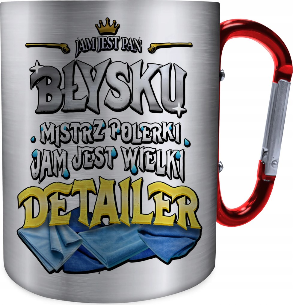 Fém Bögre Detailer Jam Detailer Bögre Karabinerrel Ajándék