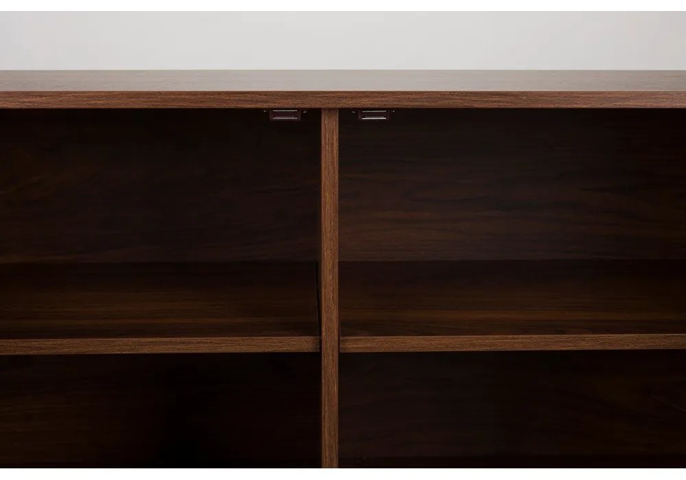 Barna komód diófa dekorral 110x74x40 cm Stripes – White Label