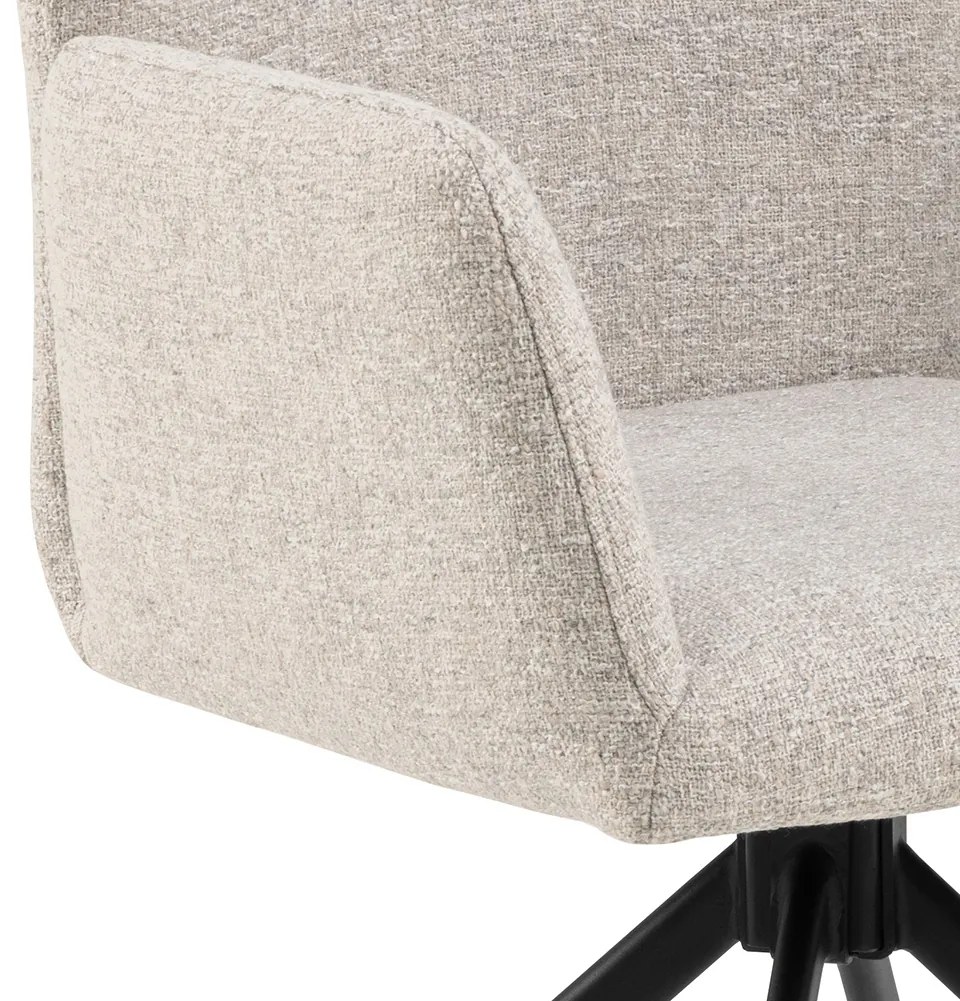 MAZZONI EXPORT SARETTA Beige Melanzs (Java 196 szövet) - MODERN KÁRPITOZOTT FORGÓSZÉK NAPPALIBA/ÉTKEZŐBE/LOFT IRODÁBA