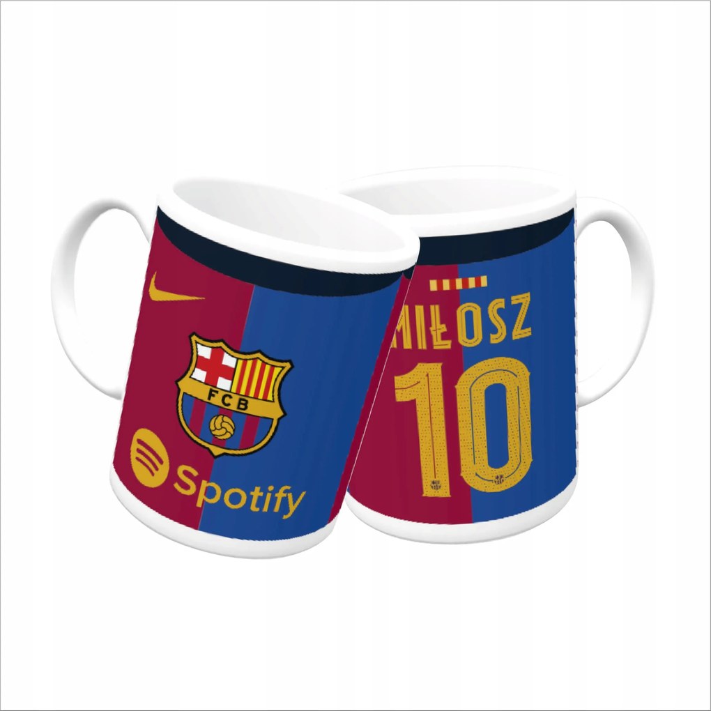 Fc Barcelona Rajongó Játékos Bögre Névvel És Számmal Mintákkal Ajándék Labda