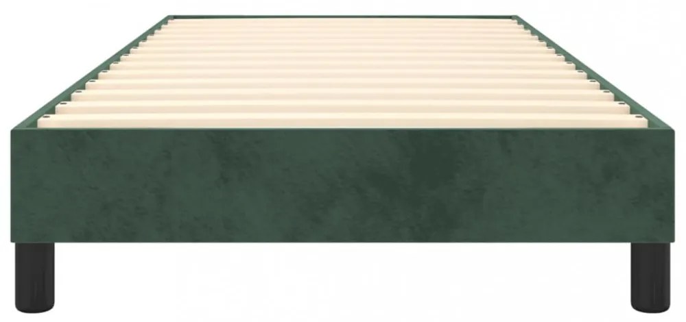 sötétzöld bársony ágykeret matrac nélkül 80 x 200 cm