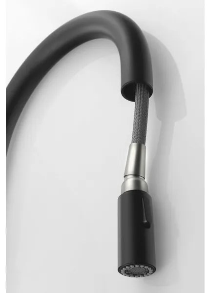 Sapho - Mosogatócsap kihúzható permetezővel FLAWO matt fekete