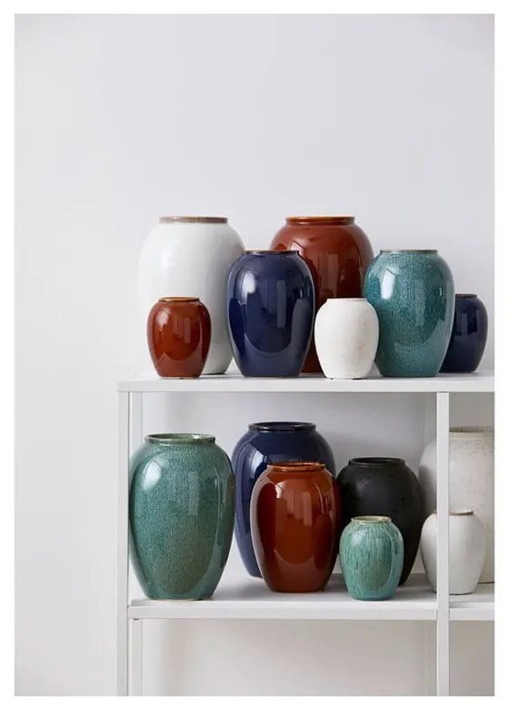 Pottery zöld agyagkerámia váza - Bitz