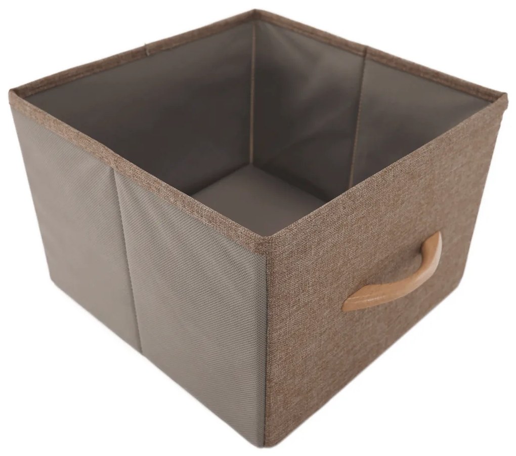 HAZEL TYP 3 szekrény szövet fiókokkal, barna, XL