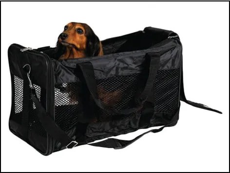 Fekete állathordozó táska 27x46,5 cm Trixie – Plaček Pet Products