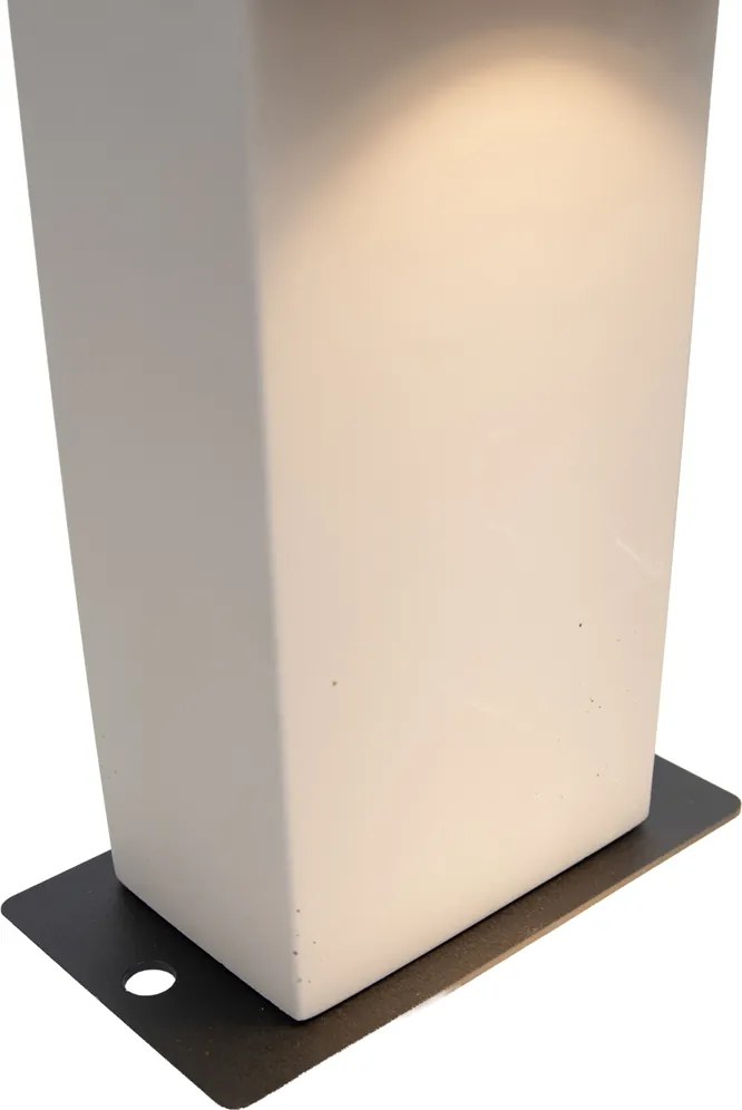 Modern Outdoor Bollard Grey 35cm IP44 - Pompei