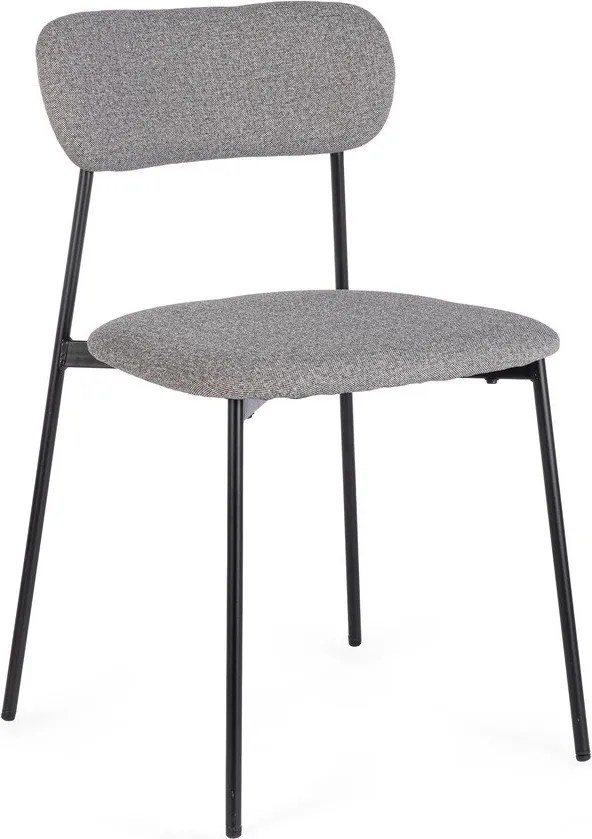 Szürke kárpitozott étkezőszék Inka – Yes Everyday