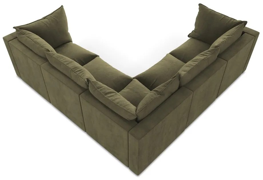 Khaki sarokkanapé Manao – Makamii