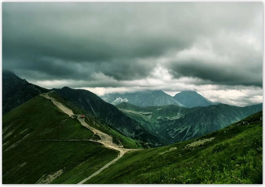 Poszterek 100x70 Tátra Lengyel hegyek Kilátás