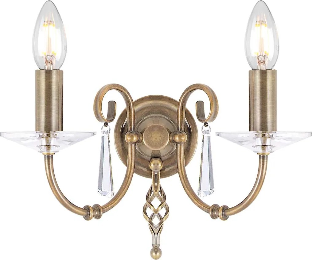 Elstead klasszikus fali lámpa aegean sárgaréz elsag2-aged-brass