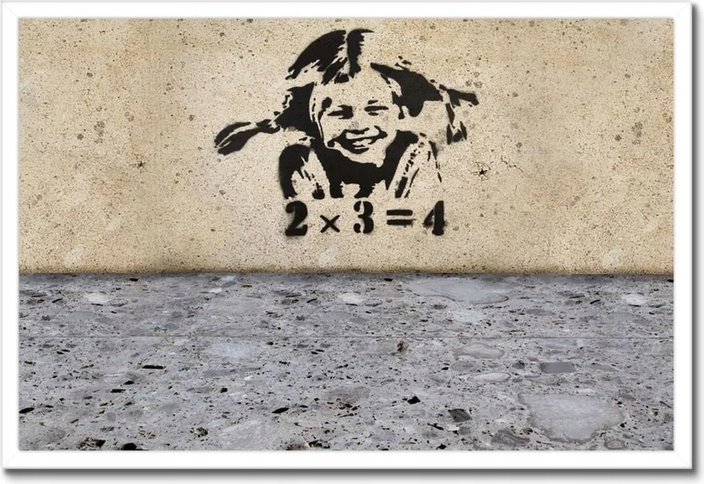 Poszterek keretben 60x40 Banksy Lány szeplők