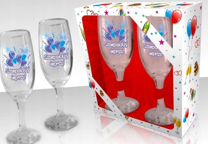 Elegáns Ajándék Esküvő Születésnap Névnap Szilveszter Pezsgős Poharak